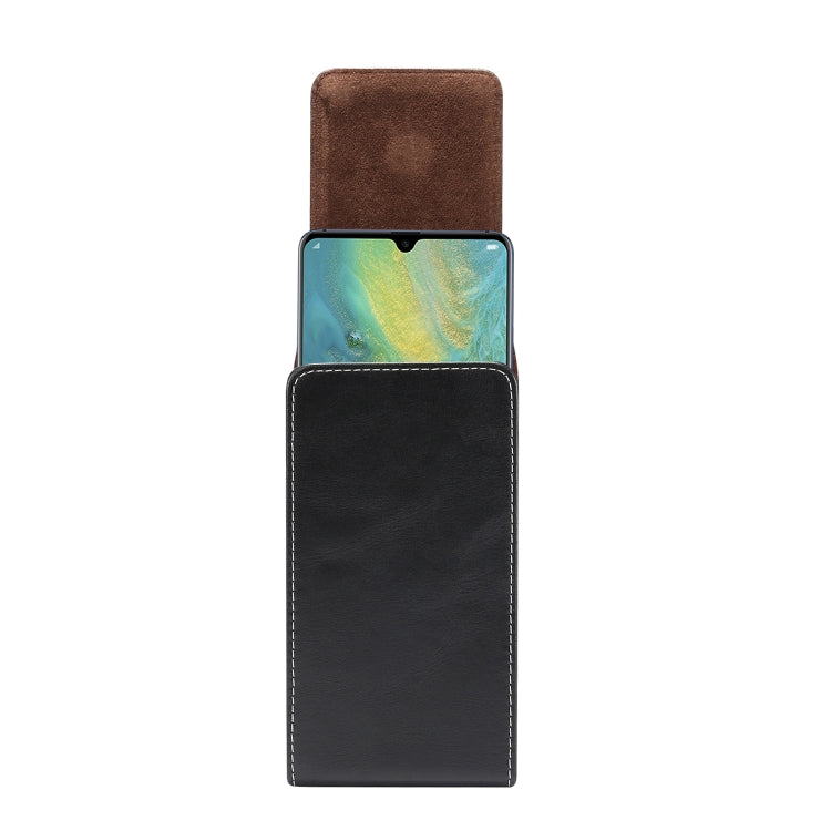 Marsupio verticale in pelle per smartphone 6,9"
