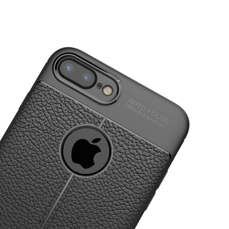 Per iPhone 8 Plus e 7 Plus Custodia protettiva in TPU con texture Litchi, For 8P & 7P