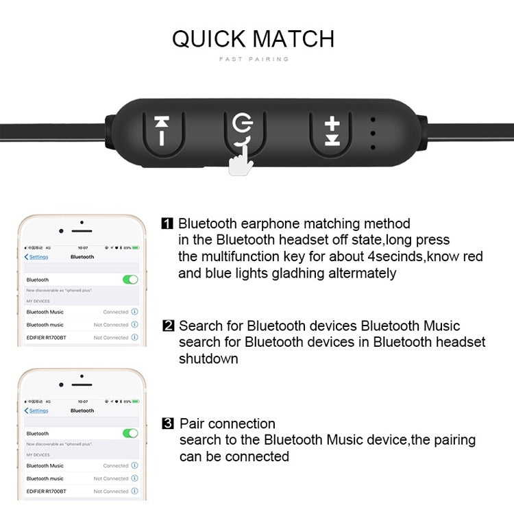 Auricolari Bluetooth V4.2 wireless intrauricolari magnetici XT11, XT11 (Gold), XT11 (Blue), XT11 (Tarnish), XT11 (Silver)
