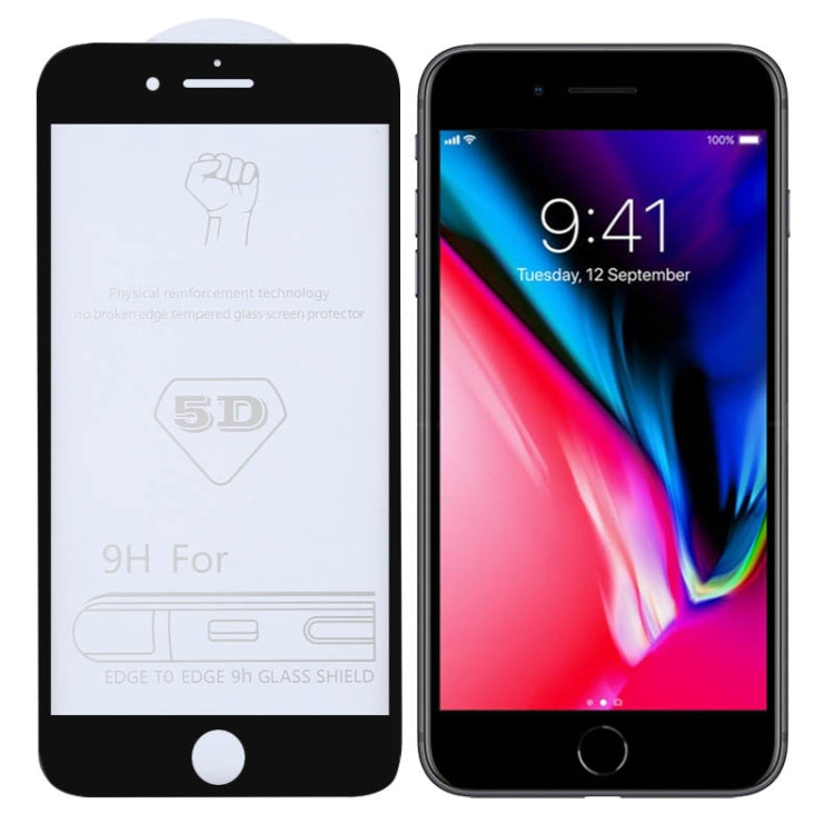 Pellicola in vetro temperato per iPhone 7 Plus e 8 Plus 9H 5D