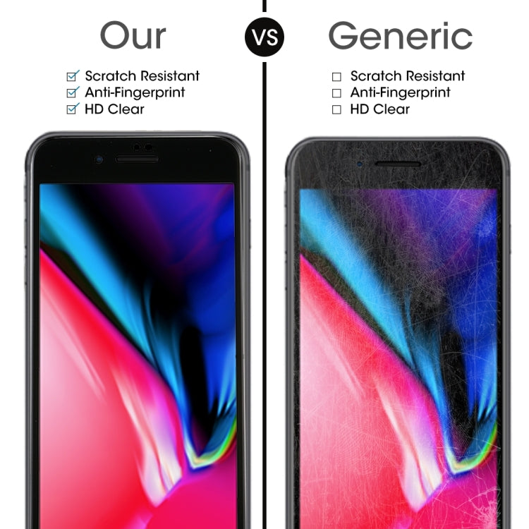 Per iPhone 8 Plus e 7 Plus 0,3 mm Durezza superficiale 9H Proteggi schermo in vetro temperato curvo a schermo intero 5D, For iPhone 8P & 7P(1 PC)