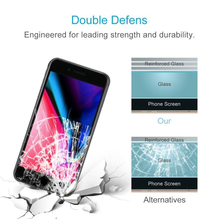 Per iPhone 8 Plus e 7 Plus 0,3 mm Durezza superficiale 9H Proteggi schermo in vetro temperato curvo a schermo intero 5D, For iPhone 8P & 7P(1 PC)