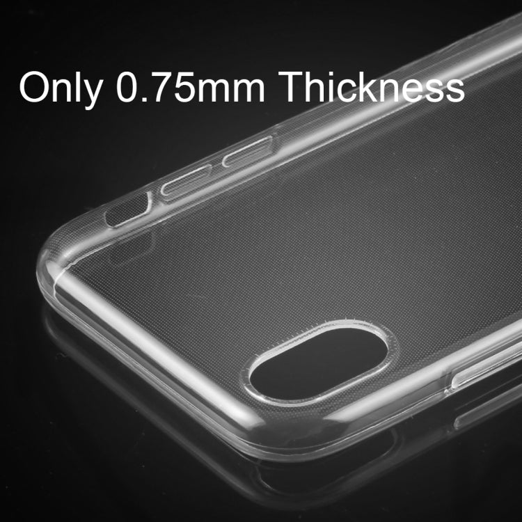 Per iPhone X / XS Custodia protettiva in TPU trasparente ultrasottile da 0,75 mm, iPhone X / XS(1PCS)