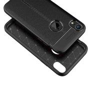 Custodia TPU per iPhone X / XS con trama litchi