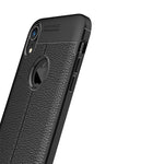 Custodia TPU con trama litchi per iPhone X e XS