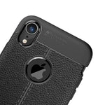 Custodia TPU con trama litchi per iPhone X e XS