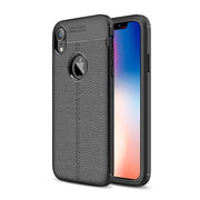 Custodia TPU per iPhone X / XS con trama litchi