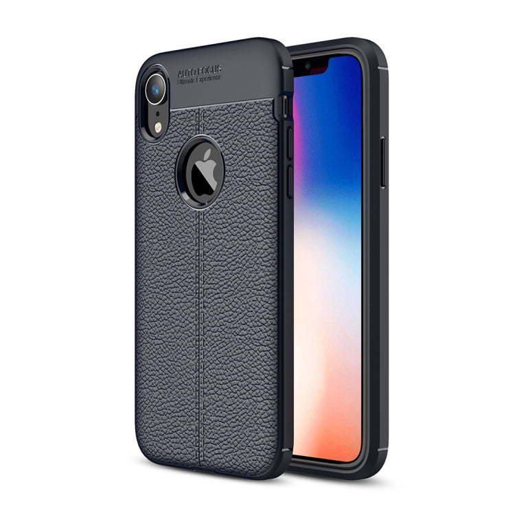 Per iPhone X / XS Custodia in TPU con trama litchi, For XS