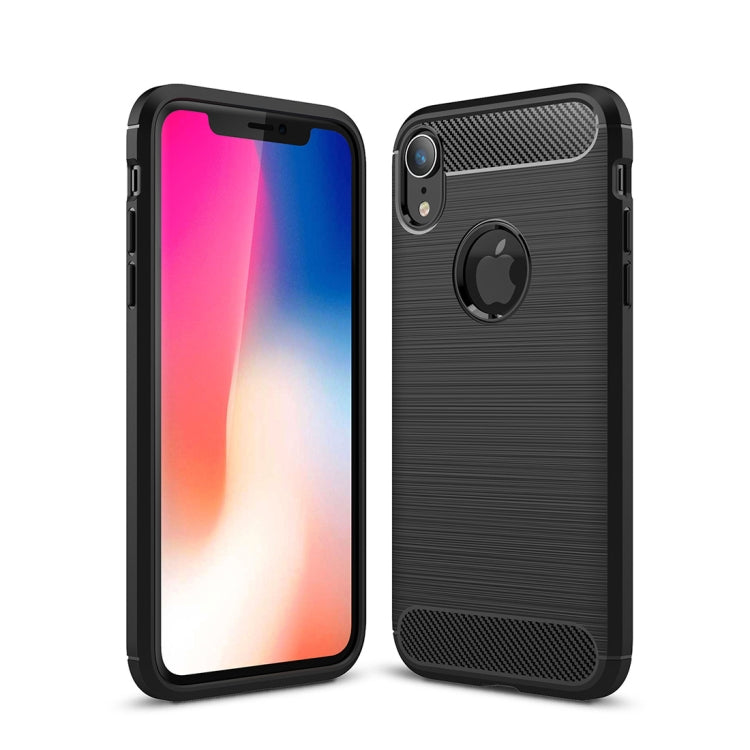 Custodia TPU per iPhone XR in fibra di carbonio