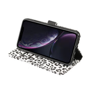 Custodia in pelle per iPhone XR con supporto