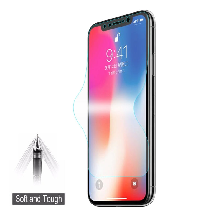 ENKAY Hat-Prince 0.1mm Pellicola protettiva 3D per schermo intero antideflagrante Hydrogel per iPhone XS, materiale TPU+TPE+PET, iPhone XS