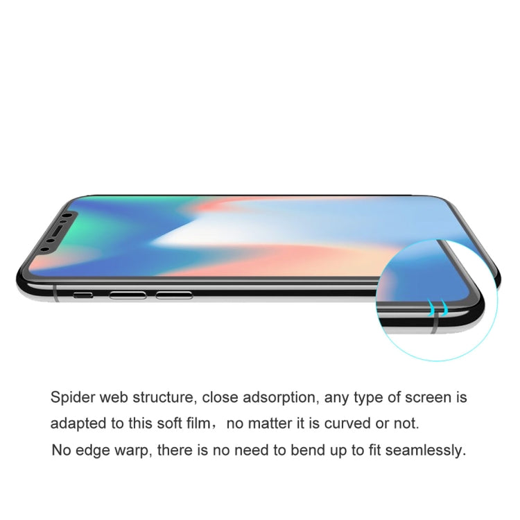 ENKAY Hat-Prince 0.1mm Pellicola protettiva 3D per schermo intero antideflagrante Hydrogel per iPhone XS, materiale TPU+TPE+PET, iPhone XS