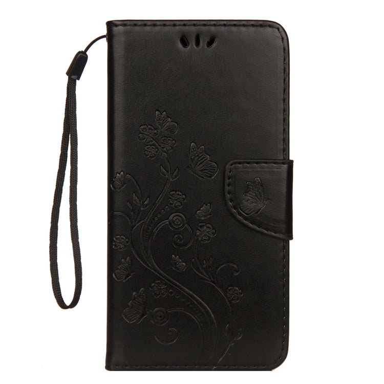 Per iPhone XS Max Custodia in pelle con chiusura orizzontale con motivo a farfalla in rilievo con slot per schede, supporto, portafoglio e cordino, For XS Max