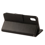 Custodia in pelle per iPhone XS Max con supporto