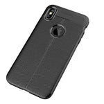Custodia TPU con trama Litchi per iPhone XS Max