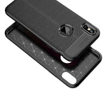 Custodia TPU con trama Litchi per iPhone XS Max