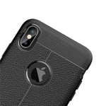 Custodia TPU con trama Litchi per iPhone XS Max