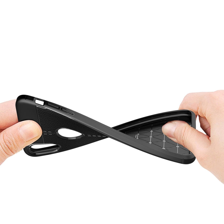 Custodia TPU con trama Litchi per iPhone XS Max