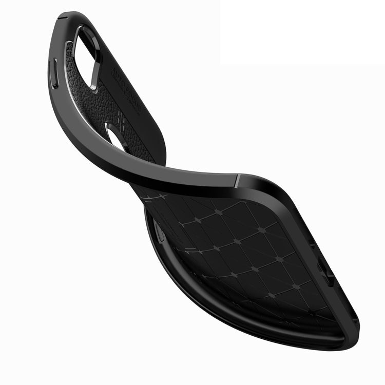 Per iPhone XS Max Custodia in TPU con trama litchi, For XS Max