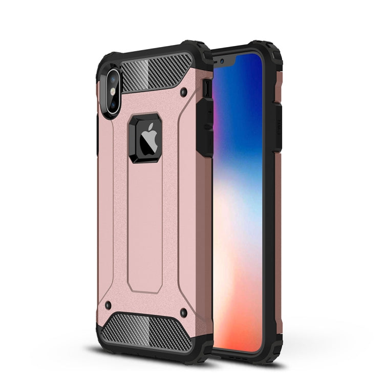 Per iPhone XS Max Custodia con cover posteriore combinata TPU + PC Armor, For iPhone XS Max