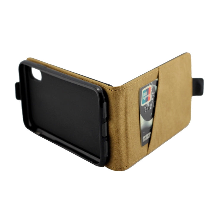 Per iPhone XS Max Custodia in pelle TPU con vibrazione verticale stile business con slot per schede, For XS Max