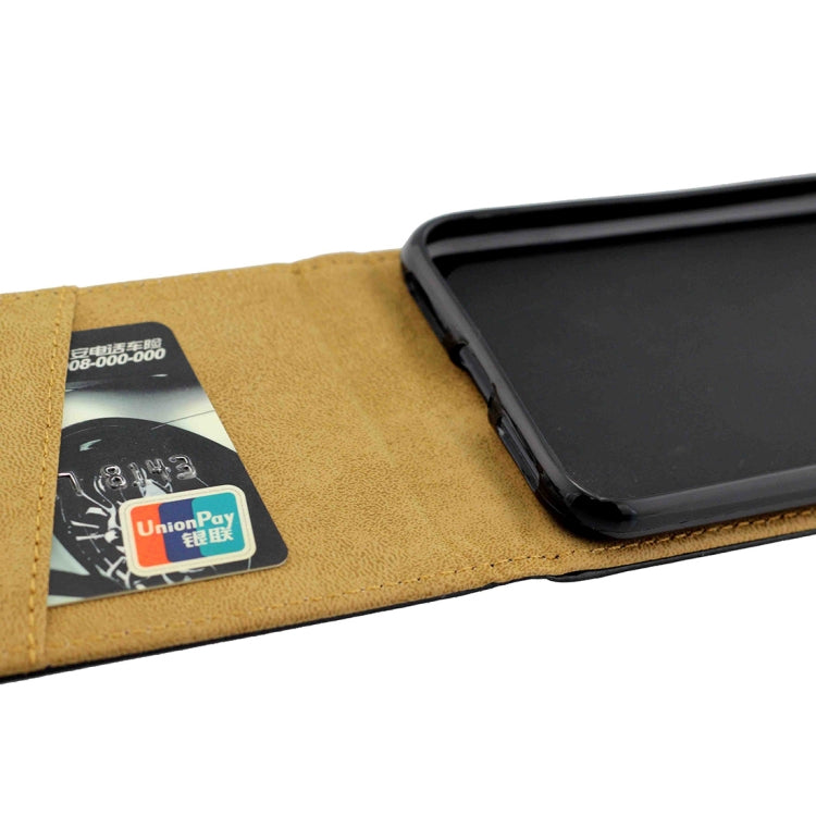 Per iPhone XS Max Custodia in pelle TPU con vibrazione verticale stile business con slot per schede, For XS Max