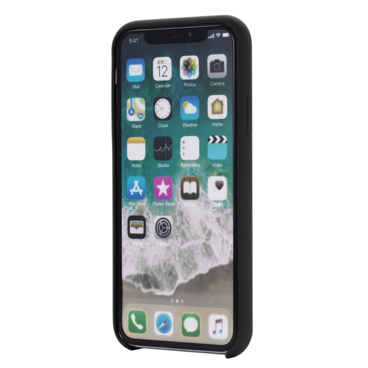 Per iPhone XS Max Cover posteriore protettiva in silicone liquido a copertura totale con quattro angoli, XS Max, For XS Plus, For XS Max