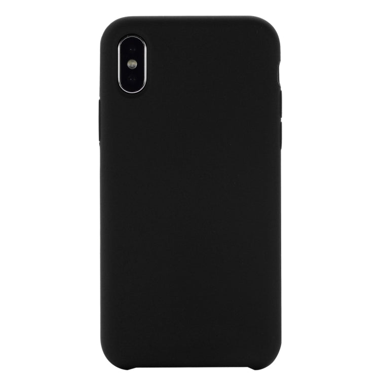 Per iPhone XS Max Cover posteriore protettiva in silicone liquido a copertura totale con quattro angoli, XS Max, For XS Plus, For XS Max