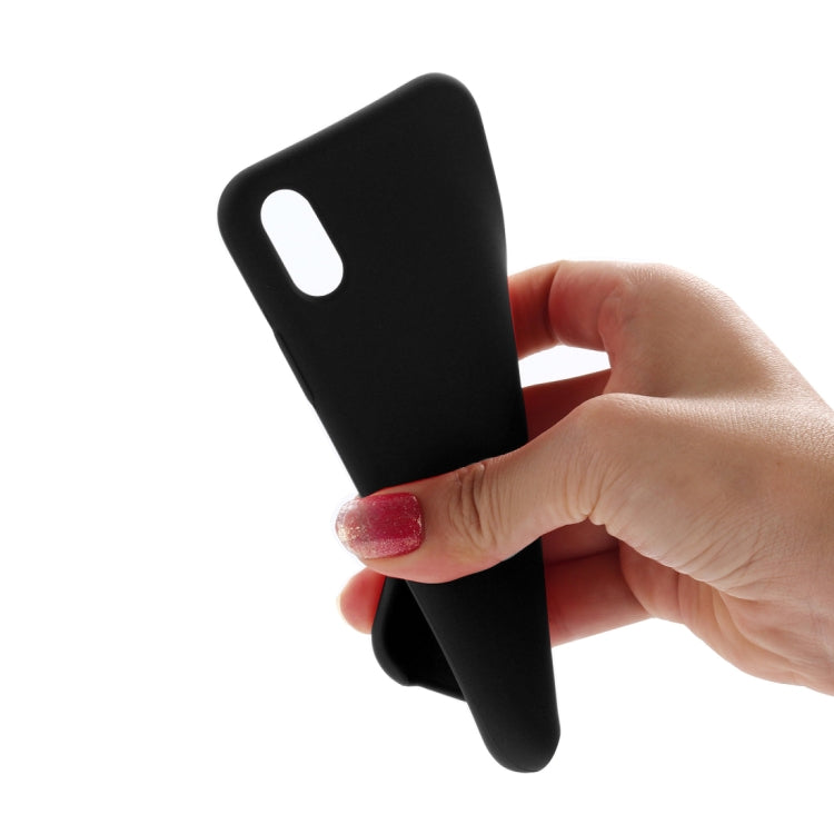 Per iPhone XS Max Cover posteriore protettiva in silicone liquido a copertura totale con quattro angoli, XS Max, For XS Plus, For XS Max