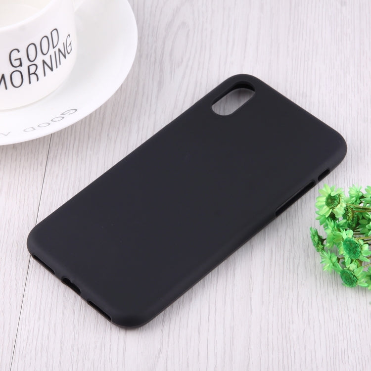 Per iPhone XS Max Custodia in TPU morbido satinato tinta unita, For XS Max