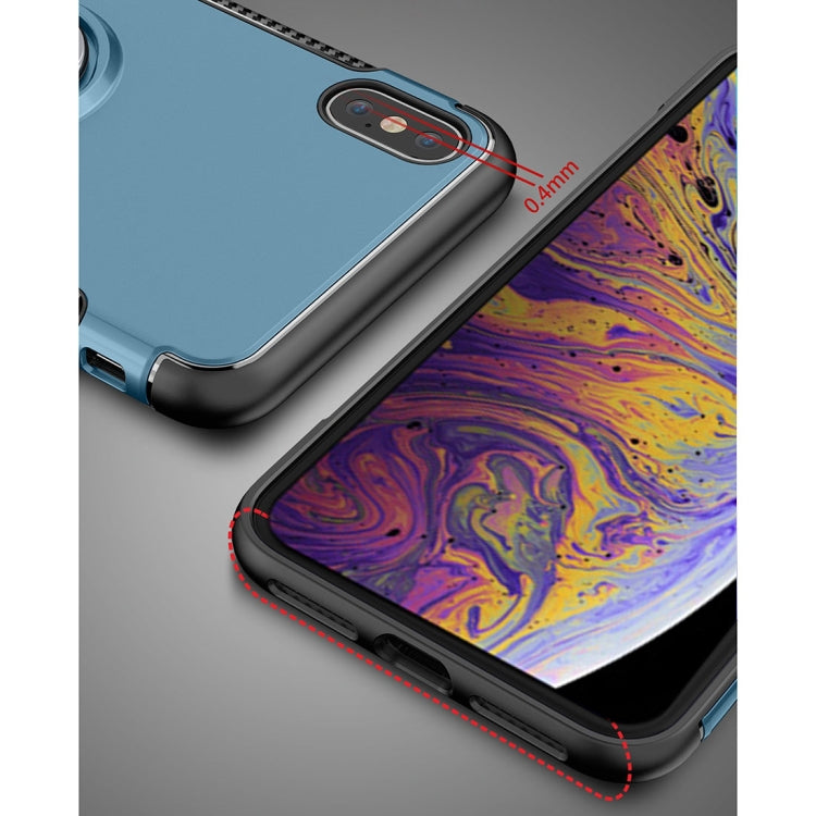 Per iPhone XS Max Custodia protettiva magnetica con armatura ad anello con rotazione a 360 gradi, For XS Max