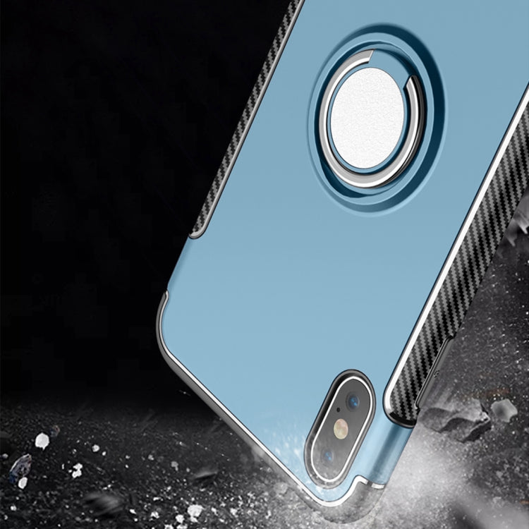 Per iPhone XS Max Custodia protettiva magnetica con armatura ad anello con rotazione a 360 gradi, For XS Max