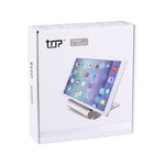 Supporto pieghevole in alluminio per tablet e smartphone