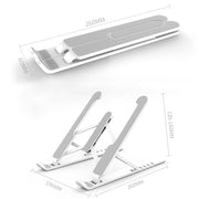 Staffa di supporto pieghevole per laptop e tablet
