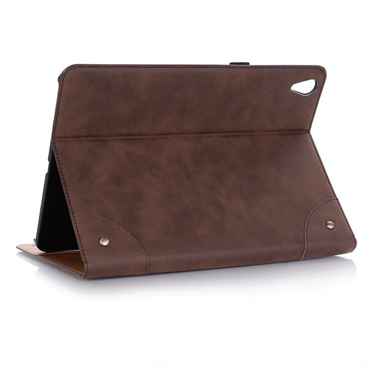 Custodia in pelle PU con chiusura orizzontale stile libro retrò per iPad Pro da 12,9 pollici (2018), con supporto, slot per carte e portafoglio, For iPad Air 13 2025 / 2024 / iPad Pro 12.9 inch (2018)