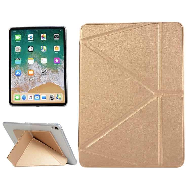 Custodia in pelle PU per iPad Pro 11 pollici (2018), con supporto multi-ripiegabile e funzione di sospensione/sveglia, For iPad Pro 11