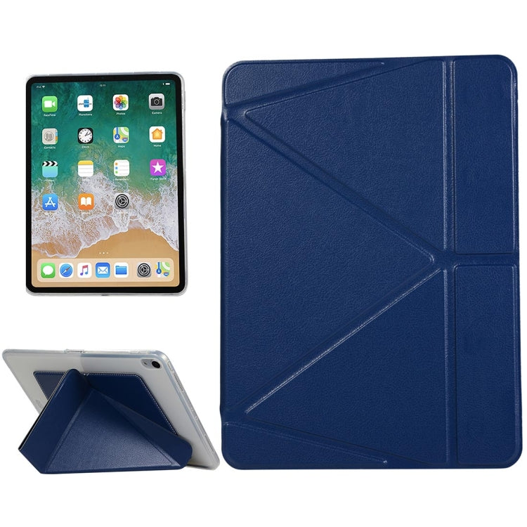 Custodia in pelle PU per iPad Pro 11 pollici (2018), con supporto multi-ripiegabile e funzione di sospensione/sveglia, For iPad Pro 11