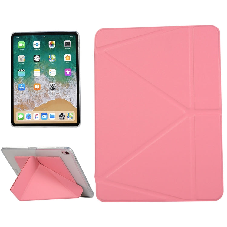 Custodia in pelle PU per iPad Pro 11 pollici (2018), con supporto multi-ripiegabile e funzione di sospensione/sveglia, For iPad Pro 11