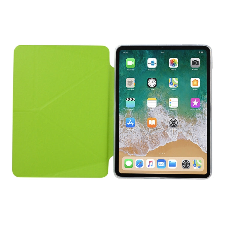 Custodia in pelle PU per iPad Pro 11 pollici (2018), con supporto multi-ripiegabile e funzione di sospensione/sveglia, For iPad Pro 11