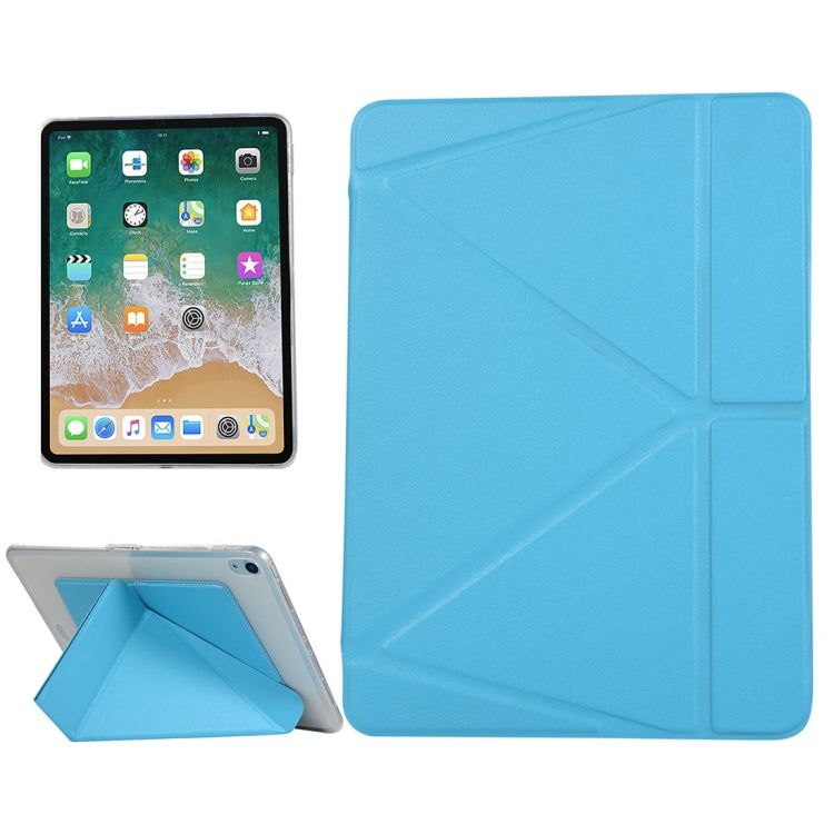 Custodia in pelle PU per iPad Pro 11 pollici (2018), con supporto multi-ripiegabile e funzione di sospensione/sveglia, For iPad Pro 11