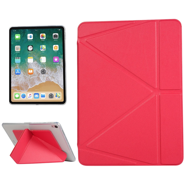 Custodia in pelle PU per iPad Pro 11 pollici (2018), con supporto multi-ripiegabile e funzione di sospensione/sveglia, For iPad Pro 11