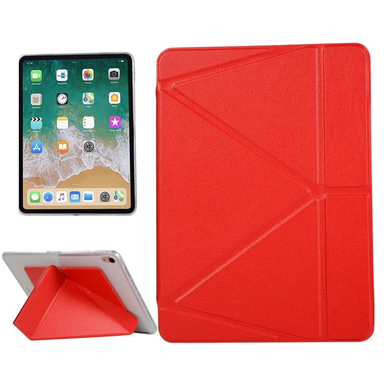 Custodia in pelle PU per iPad Pro 11 pollici (2018), con supporto multi-ripiegabile e funzione di sospensione/sveglia, For iPad Pro 11