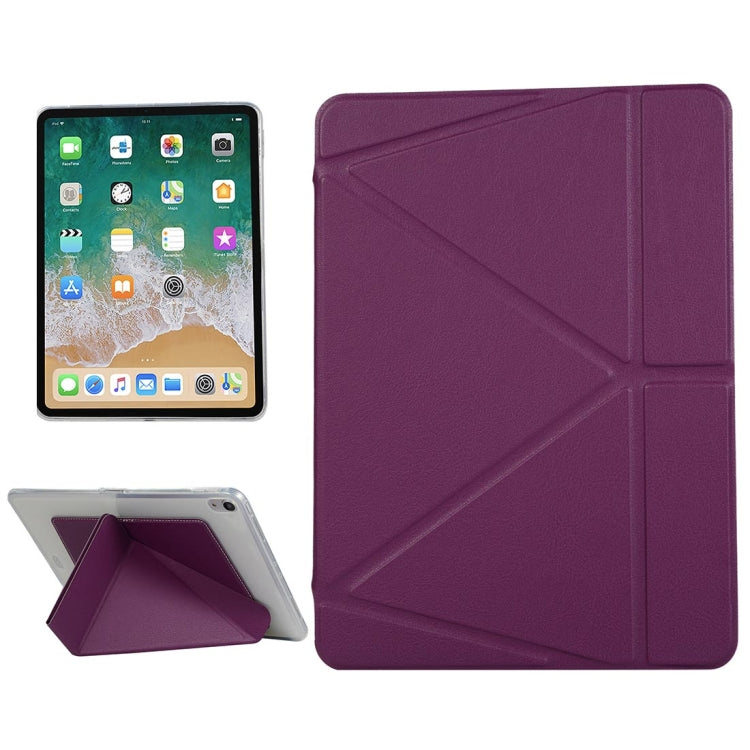 Custodia in pelle PU per iPad Pro 11 pollici (2018), con supporto multi-ripiegabile e funzione di sospensione/sveglia, For iPad Pro 11