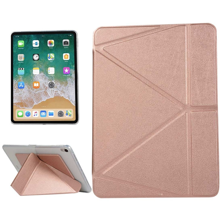 Custodia in pelle PU per iPad Pro 11 pollici (2018), con supporto multi-ripiegabile e funzione di sospensione/sveglia, For iPad Pro 11