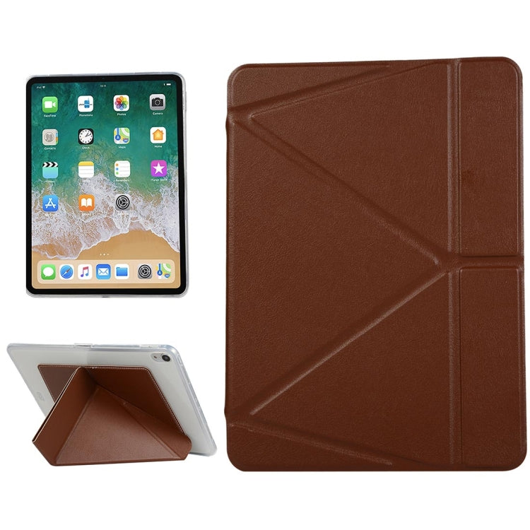 Custodia in pelle PU per iPad Pro 11 pollici (2018), con supporto multi-ripiegabile e funzione di sospensione/sveglia, For iPad Pro 11