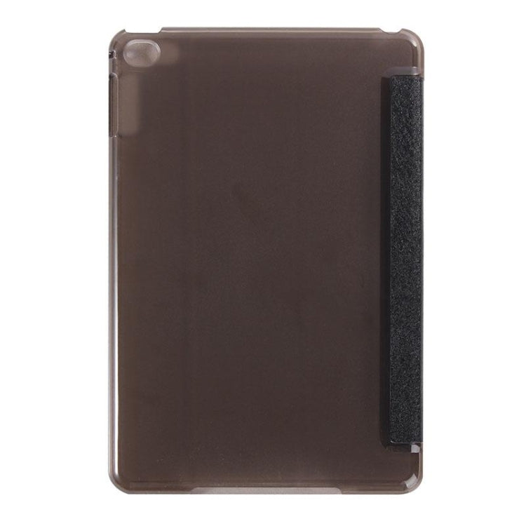 Custodia in pelle con chiusura orizzontale con texture seta con supporto a tre pieghe per iPad Mini 2019