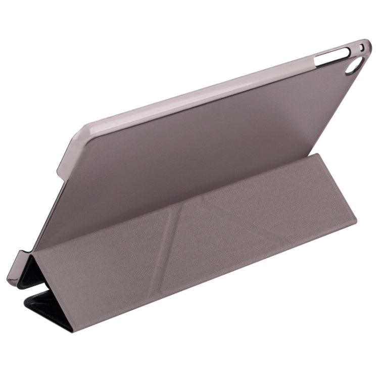 Custodia in pelle tinta unita con chiusura orizzontale con texture in seta stile Transformers con supporto per iPad Mini 2019