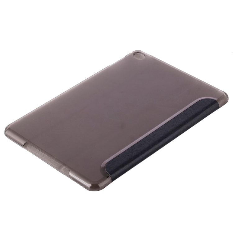 Custodia in pelle tinta unita con chiusura orizzontale con texture in seta stile Transformers con supporto per iPad Mini 2019