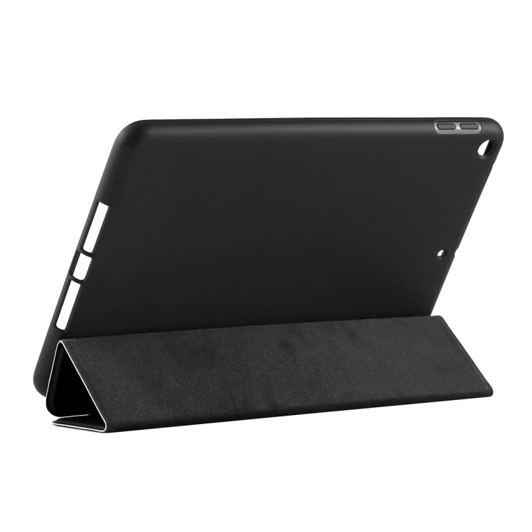 Custodia inferiore in plastica PU Custodia pieghevole in pelle pieghevole sinistra e destra con staffa tripla e Smart Sleep per iPad mini 2019
