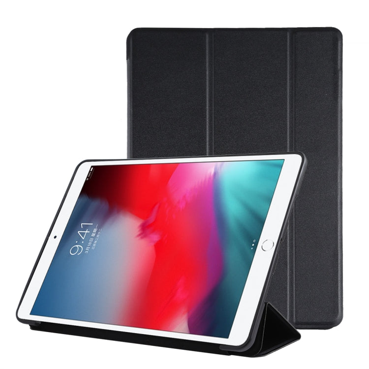 Custodia inferiore in plastica PU Custodia pieghevole in pelle pieghevole sinistra e destra con staffa tripla e Smart Sleep per iPad Air3 2019